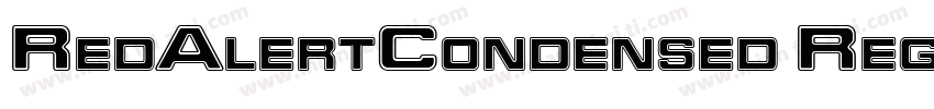 RedAlertCondensed Regular字体转换